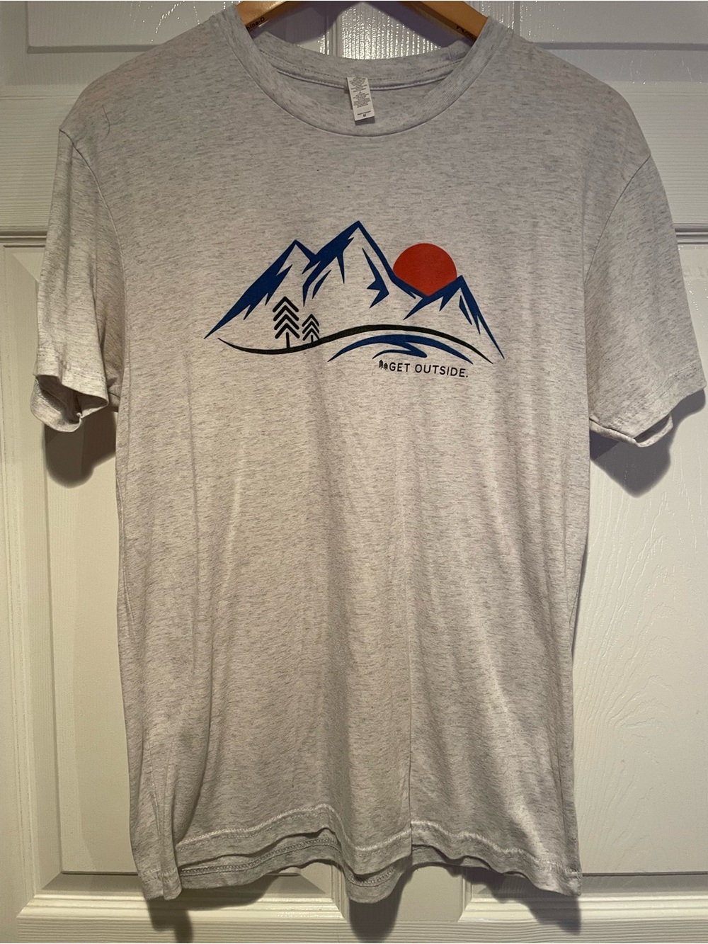 Get Outside Grey Graphic Mountain Tee